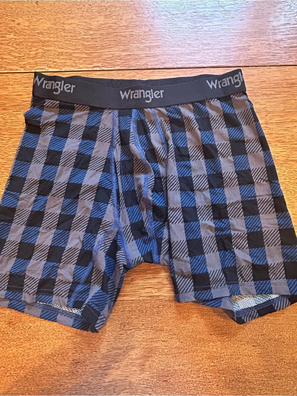 Wrangler Men’s Boxer Brief 4- Pack - Blue Plaid & Olive
